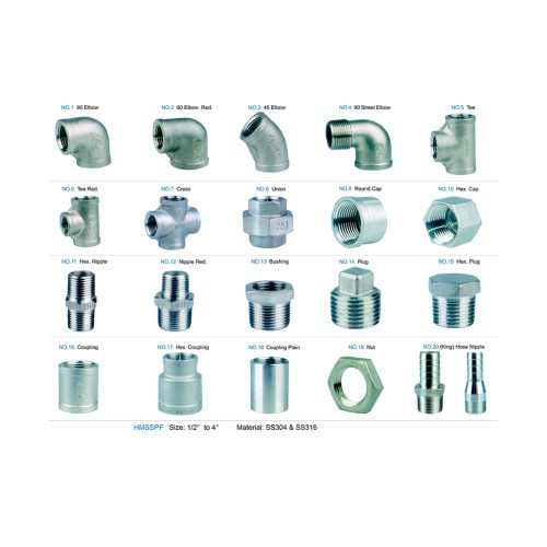 STAINLESS STEEL THREAD PIPE FITTINGS