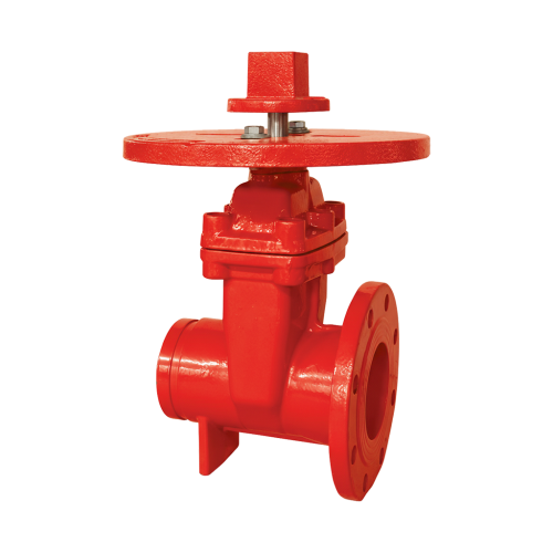 NRS Flanged x Grooved End Gate Valve, UL/ULC/FM